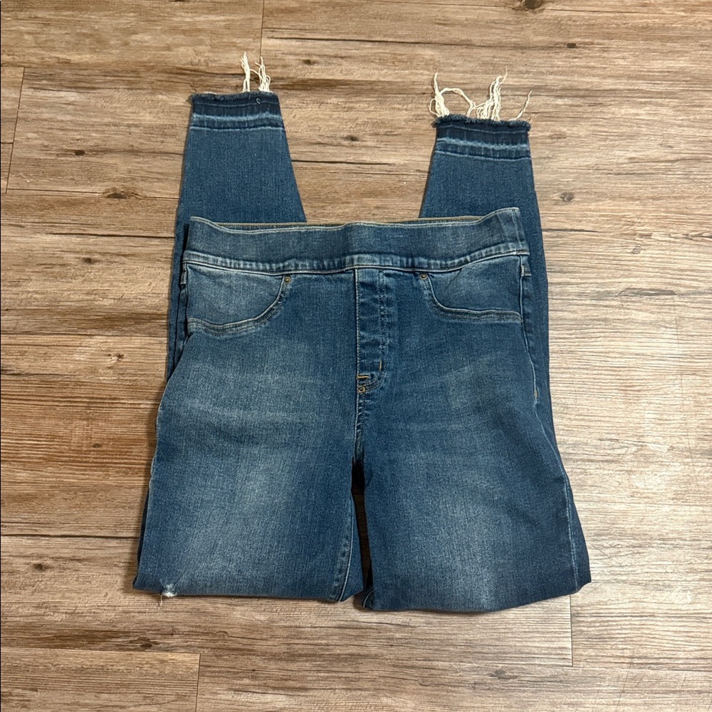 Spanx Stylish Blue Distressed Jeans